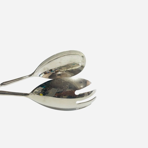 VTG Silver Plate Salad Tongs – Ornate Pastry Server – Elegant Buffet - Picture 4 of 14